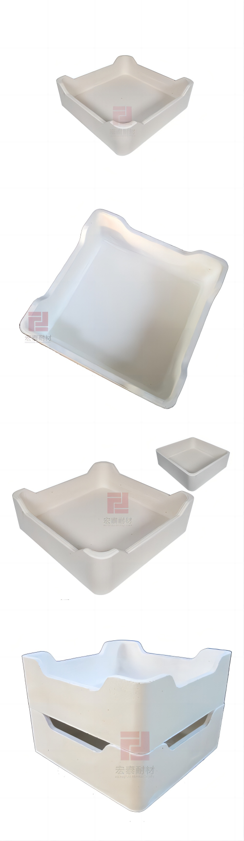 Refractory Corundum Mullite Sagger for SiC Content % Battery Cathode Material Synthesis