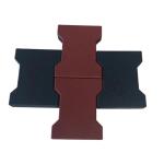 Interlocking Dog Bone Rubber Horse Pavers With Sound Isolation And Damping