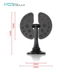 Collapsible Black Individual Makeup Brush Drying Rack Makeup Tools With 22 Holes