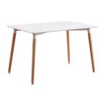 Nordic solid wood dining table and chair combination modern contracted west