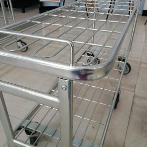 Wholesale Strong Frame Goods Logistics Trolley Chrome Plated Material Silver Color from china suppliers