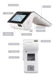 4G Handheld Pos Terminal 1280*800 IPS 7 Inch Capacitive Touch Screen