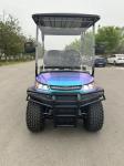 Colorful Purple 2+2 Seat Electric Golf Cart With Four-Arm Independent Suspension