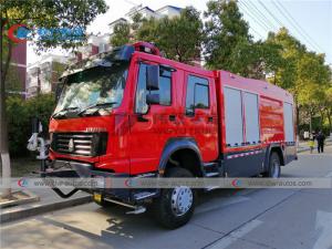 Wholesale RHD Sinotruk Howo 4X4 Off Road Dry Powder Fire Fighting Truck from china suppliers