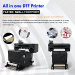 24INCHES DTF Printer A1 XP600 I3200 Printing Machine T-Shirt Printing CMYKW Ink