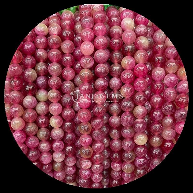 Gemstone Beads in Round Shape and Multiple Colors Various Chalcedony Loose Bead Strands Perfect for DIY Jewelry