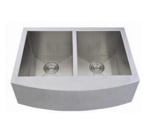Wholesale S304 16 Gauge Kitchen Undermount Apron Sink 100% Handmade from china suppliers