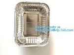 Aluminium Foil Food Containers Rectangle Aluminum Tray Black and Gold Foil