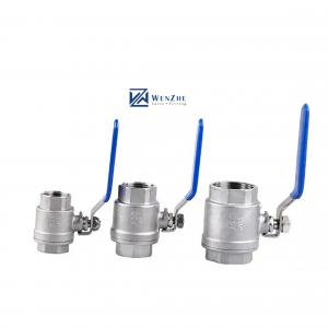 Wholesale General 1/4 to 4 Stainless Steel 2PC Screwed End Ball Valve 3A DIN NPT BSPT BSPP Casting from china suppliers