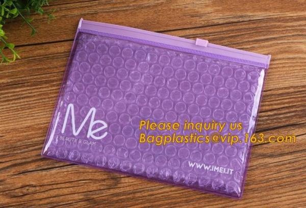 Glossy Black Foil Bubble Slider Zipper Lock Bags,Heat Insulated pallet cover PE