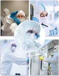 Chemical Medical Protective Clothing , Non Woven Disposable Protective Coveralls
