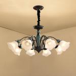 Simple wrought iron chandelier for indoor home lighting (WH-CI-95)