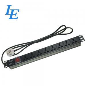 China 1U Rack Mount 6 Ways Managed Rack Pdu With 1P Circuit Breaker And Surge Protection on sale