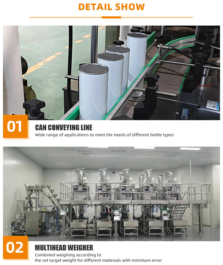 Fully Automatic Bottle Puffed Food Can Filling Machines Bugles Prawn Crackers Jar Filling Machine