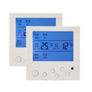 Wholesale Wall - Mounted Digital LCD Display 230V FCU Thermostat For Office Save Energy from china suppliers