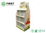 Stable Corrugated Pop Displays , Full Color Printing Paper Floor Display Stand