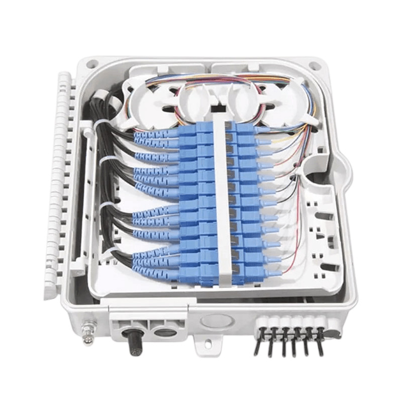 Fiber Optic Terminal Box 12Port SC/LC/ST/FC IP-66 UPC/APC Light Gray FTTH
