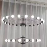 Duplex Building Ferris Wheel Large Chandelier Creative Industrial Ring Pendant