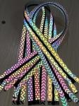 High Light Rainbow Reflective Fabric Grey Closed End Nylon Zippers Clothes