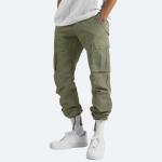 Sports Polyester Super Dry Trousers Solid Pockets Zip Man Casual Cargo Pants for