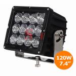 High Power7.4 INCH 120W CREE LED DRIVING LIGHT 4X4 FOG LIGHT OFFROAD MACHINERY