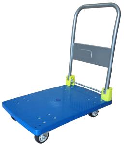 Wholesale plastic platform trolley with folding handle 300kg from china suppliers