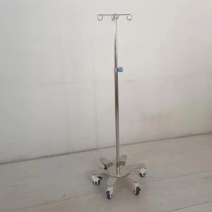 Wholesale Hospital 304 Stainless Steel IV Pole With 5 Castors Infusion Treatment Stand from china suppliers