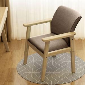 Wholesale Durable Home Solid Wood Chair for General Home Furniture Dining Desk Bedroom Backrest Stool Fabric Chair Office Chair from china suppliers
