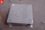 Removable Stage Truss Systems Lift Steel Base Plate With Wheels / Stationary