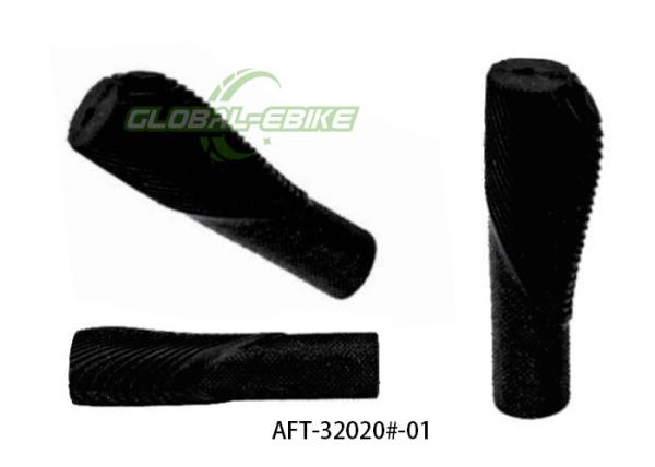 Black Ergonomic Rubber Cycling Handlebars For Road Bikes Comfortable Grip And