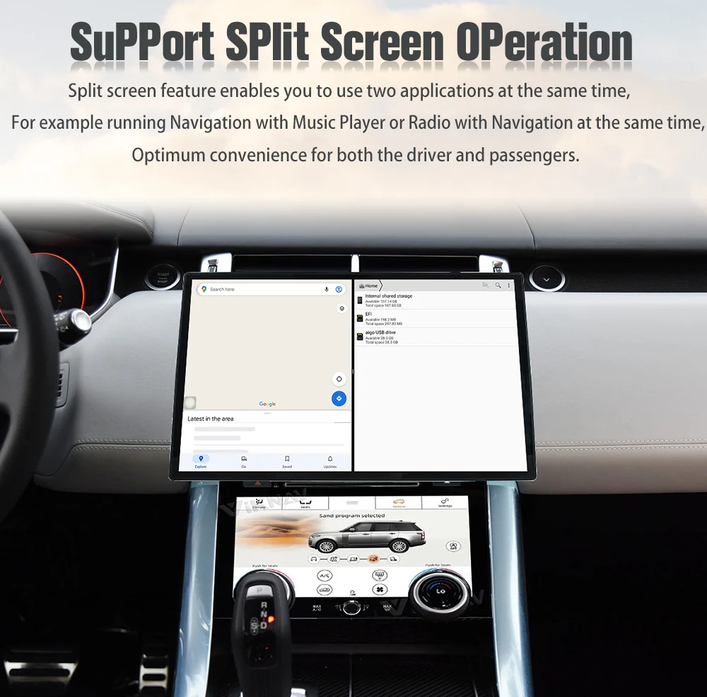 Auto Stereo Car Radio For Range Rover Sport L494 2013-2017 Carplay Android Multimedia Player GPS Navigation Head Unit