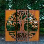 Large Wind Corten Metal Privacy Screen 1720mm*1120mm Metal Garden Art Panels