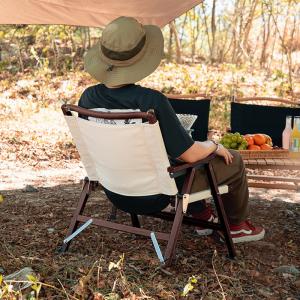 Wholesale China Classic Folding Camping Portable Wooden Chair With Carry Bag from china suppliers