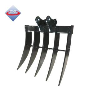 Wholesale 45T Digging Excavator Brush Rake Hardox 500 Excavator Root Rake from china suppliers
