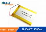 3.7V 1700mAh 454867 pl454867 lithium polymer battery li-ion rechargeable battery