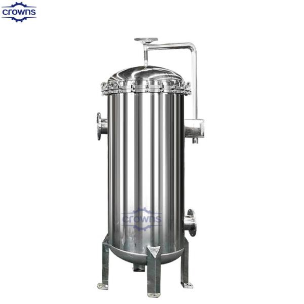 High Flow 20 Inch Cartridge Stainless Steel Filter Bag Filter Housing For Water