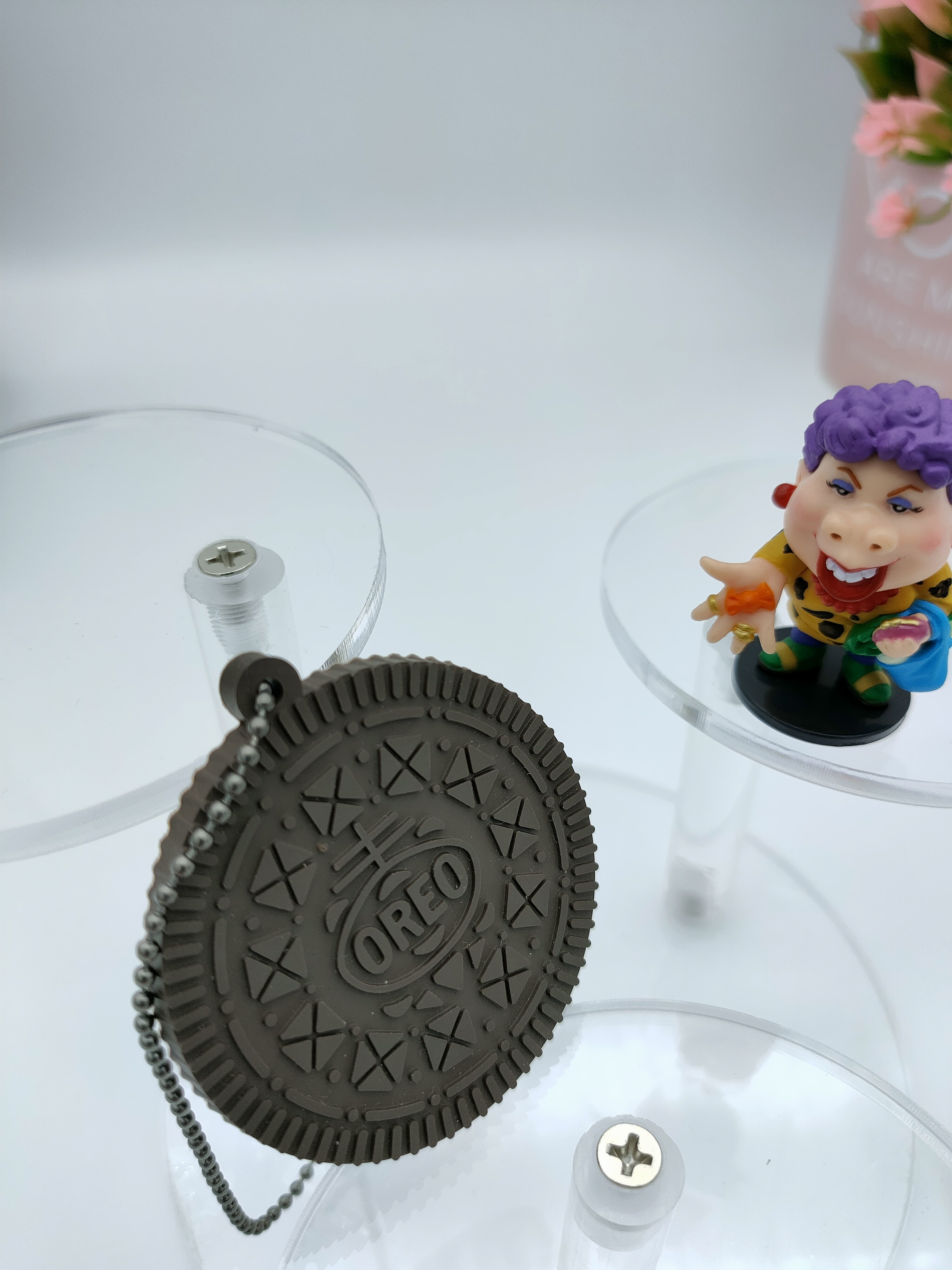Soft Custom Pvc Keychain Keyrings Innovative Reusable OREO Design