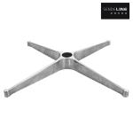 Office chair 4-star base, polished color/chrome color, aluminum alloy die