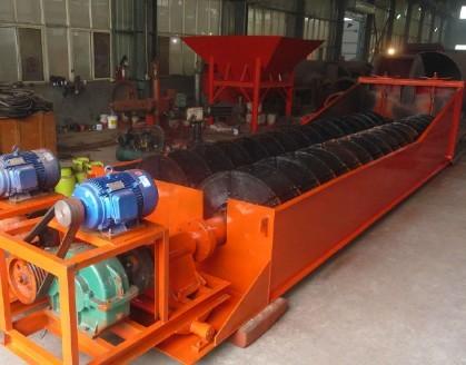 Professional Double Spiral Washer , Sand Washing Equipment High Degree Cleanness