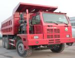 70 Mining Tipper Dump Truck , Euro 2 SINOTRUK HOWO 6x4 Dump Truck