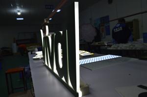 Wholesale 50mm Stainless Steel Letter Signage , Backlit Halo Letters With LED Illumination from china suppliers