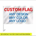 Yaoyang Custom Car Window Flags Digital Printing Custom Country Flag