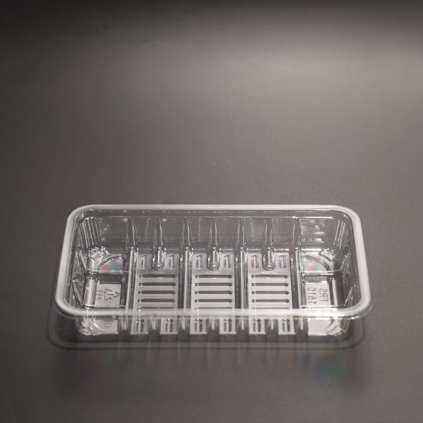 Clear Disposable Plastic Food Plate For Fresh Vegetable Packing Tray With