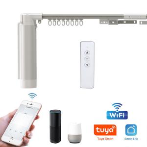Wholesale 2.4G Automated Curtain Track System 35W Motorized Curtain Rod Alexa from china suppliers