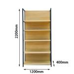 2021 Hot Selling Popular Products Single Side Supermarket Shelves Customizable