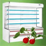White / Red Upright Open Chiller Supermarket Showcase With Big Capacity For