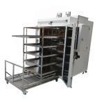 LIYI Double Door Forced Air Drying Oven With Moving Cart And Trays LY-6120