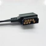 Compatible HP Digitrak XT Holter recorder ECG Cable 1metre Snap type AHA