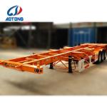 2020 3 Axle Container 40ft Truck Trailer Chasis Skeleton Semi Trailer with Steel