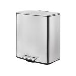 28L*2 Stainless Steel 2 Compartments trash can Household Kitchen Recycle Bin